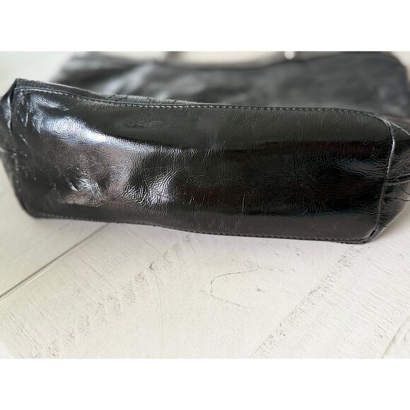 Authentic Coach Black Patent Leather Tote Bag - Picture 3 of 6